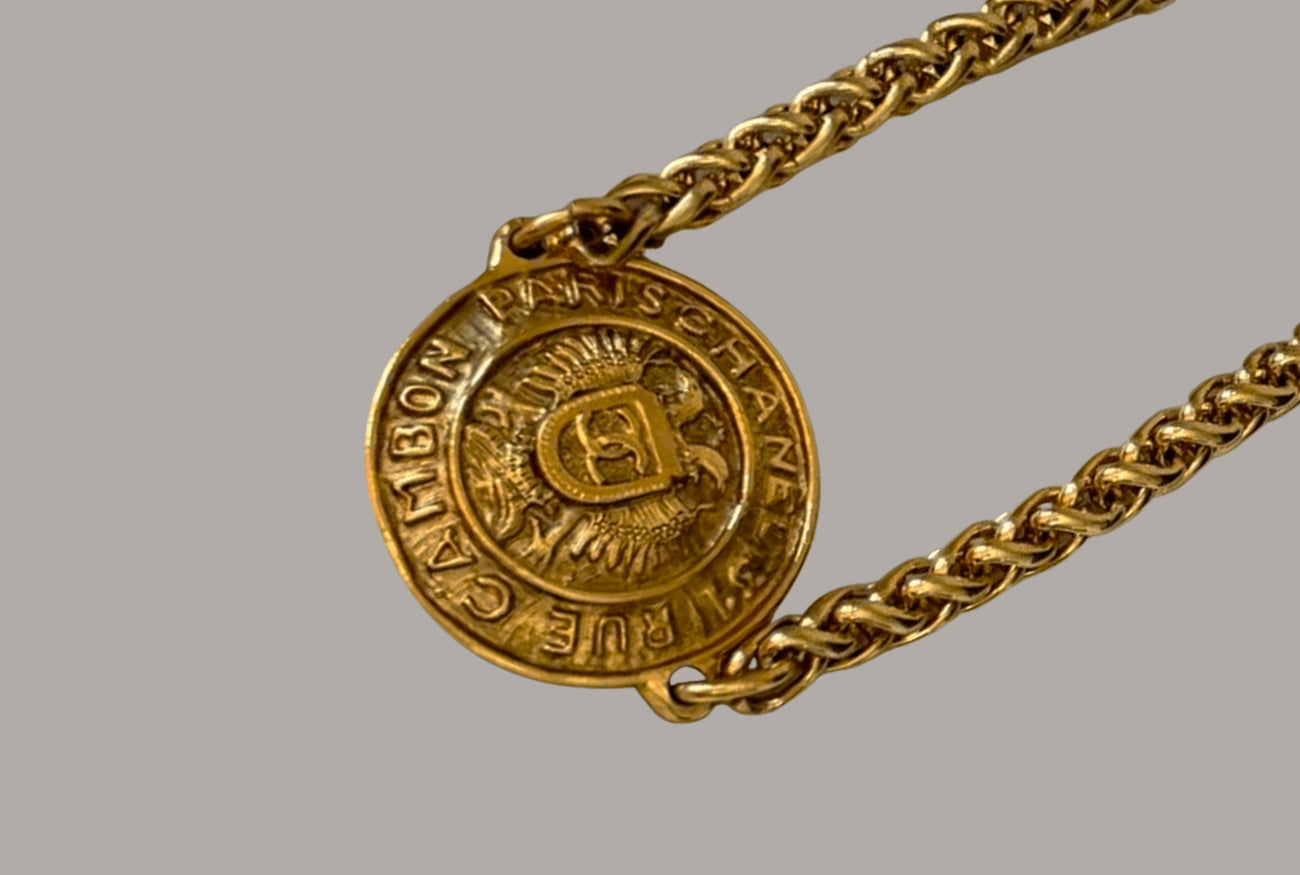 Chanel Choker necklace repurposed from a vintage Chanel belt.