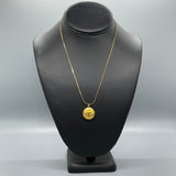CC Gold Sunburst Necklace