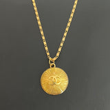 CC Gold Sunburst Necklace